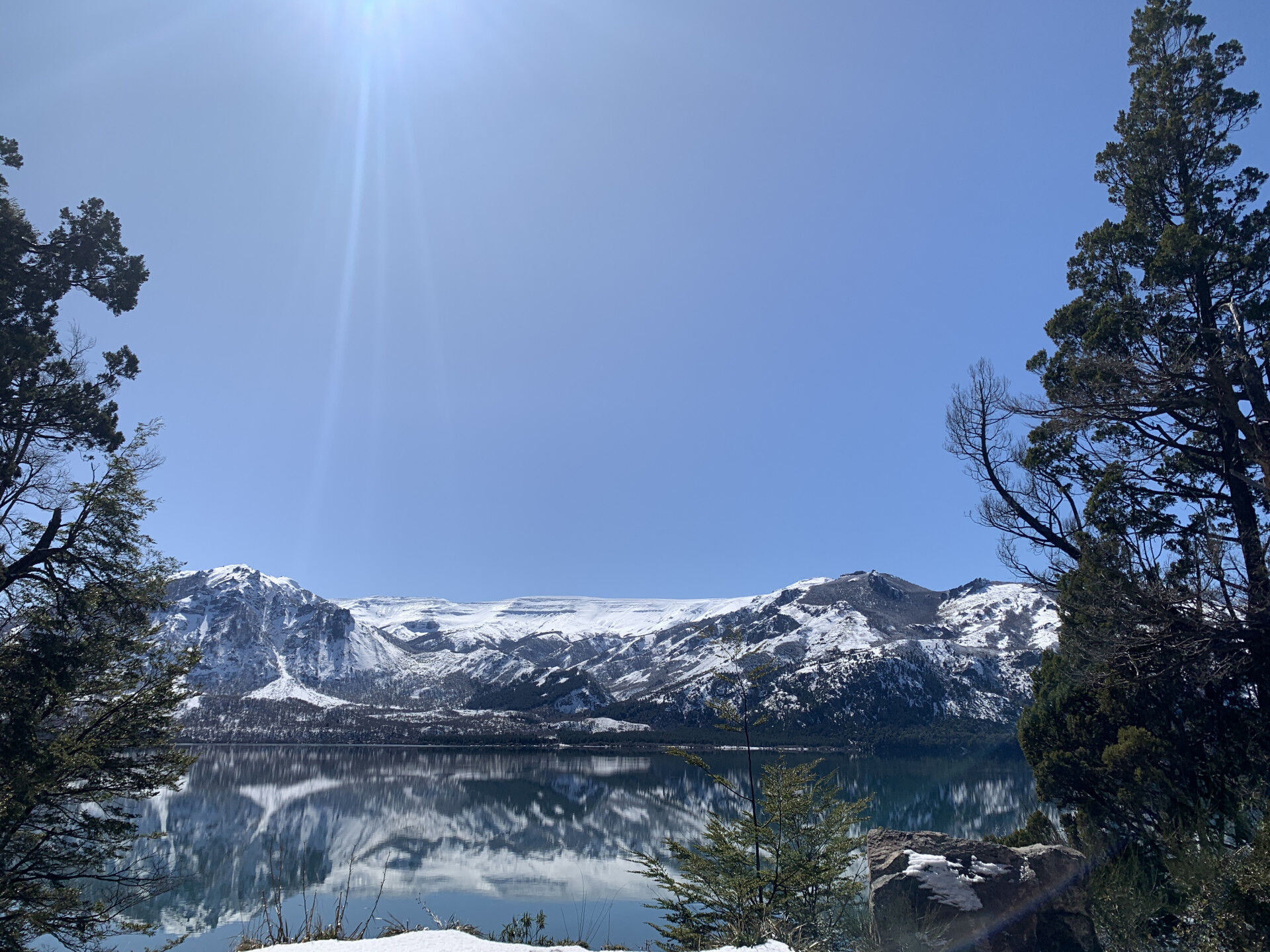 El lago en invierno