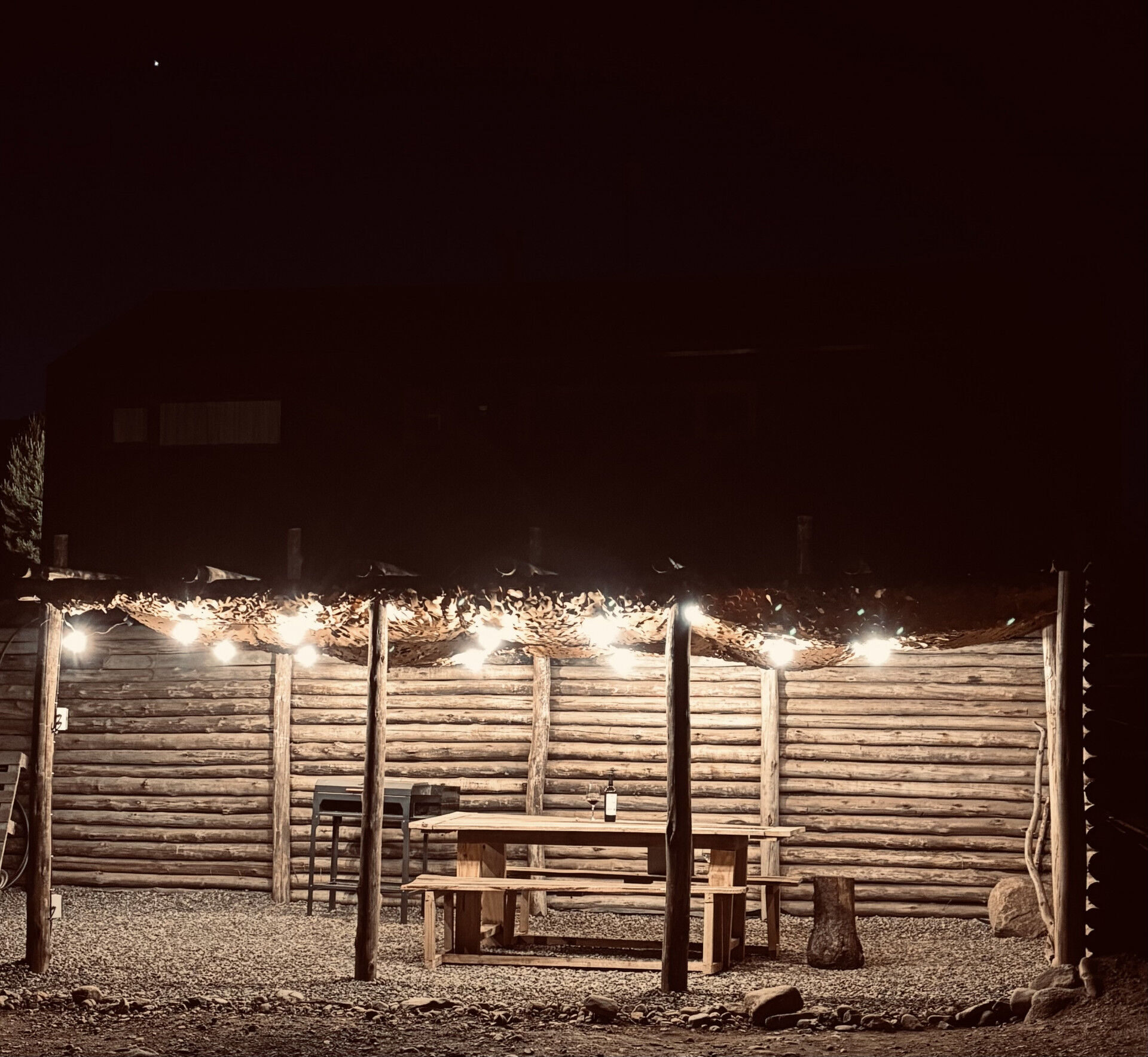 El quincho de noche