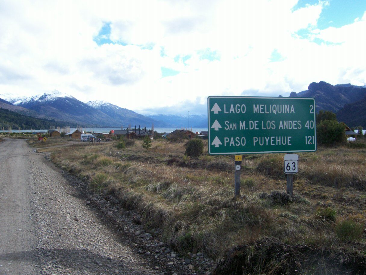 Llegando a Villa Lago Meliquina